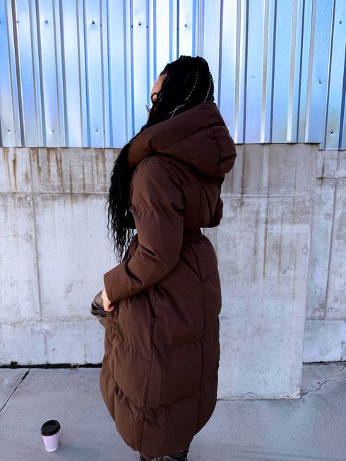 Choco Long Hooded Jacket "BEST CHOICE" FC85
